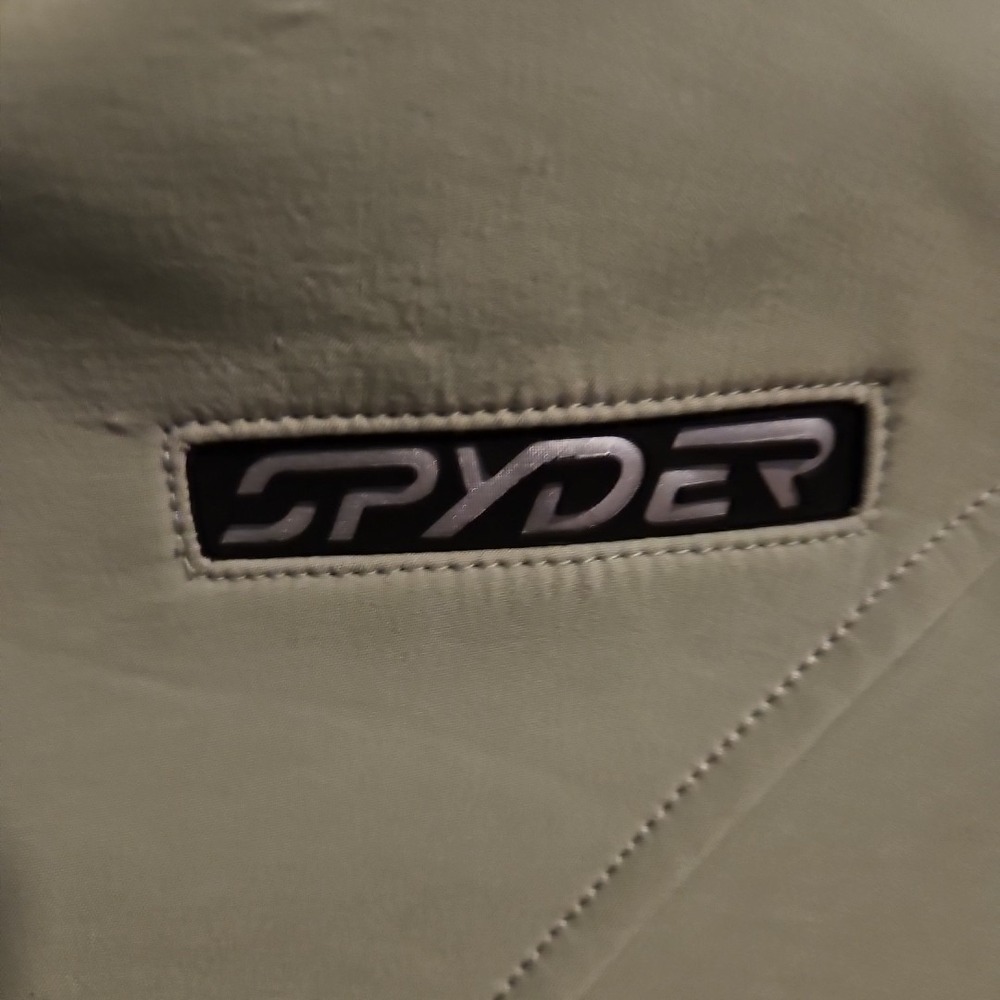 Spyder Zip Up Fleece Lined Softshell Jacket Womens Sz 8 Small Green XTL 10,000 - Picture 2 of 7